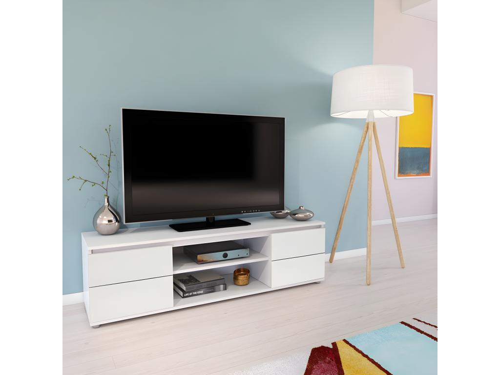 COMO 140cm TV/Video Unit with 2 Doors and 1 Niche / White