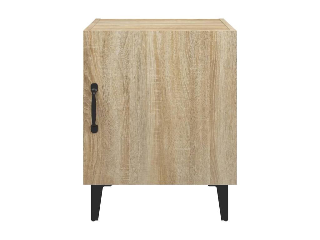 2-piece bedside tables in Green Oak from Engineered Wood