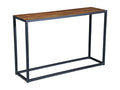 Meublita - Console with Wooden Top and Steel Frame