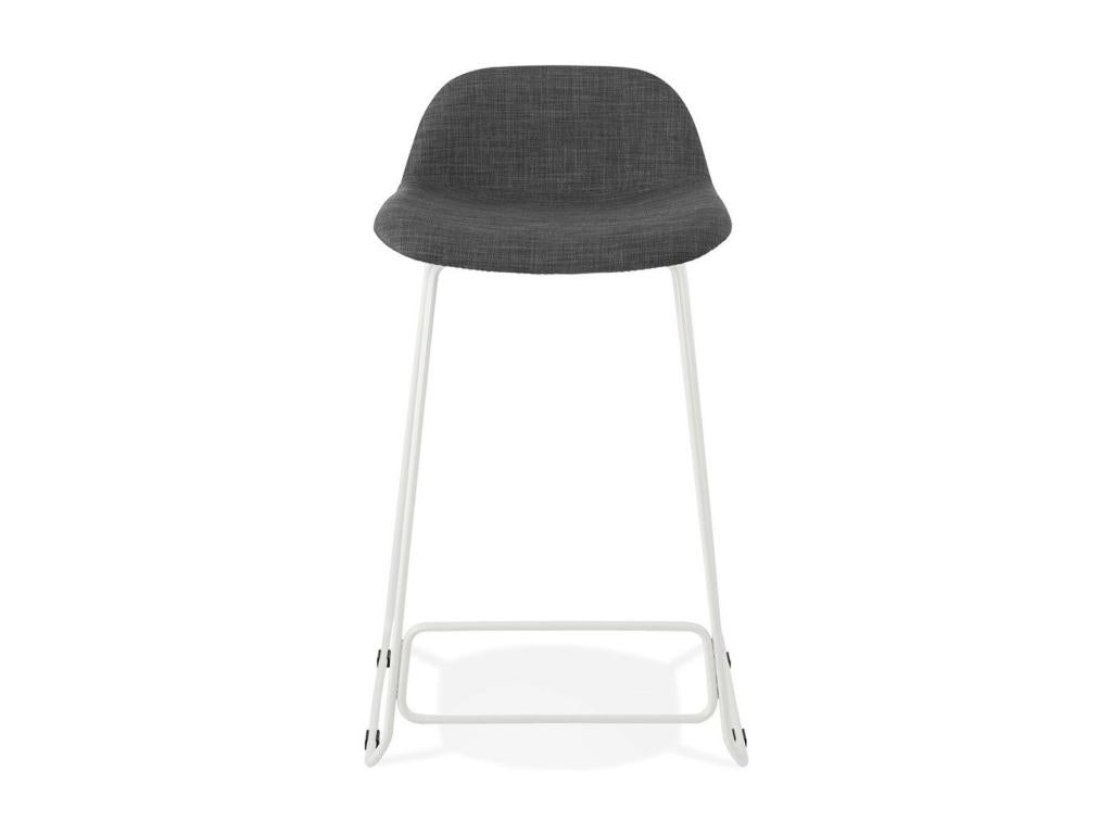 Vertchez Designer Bar Stool 85cm Dark Grey / White