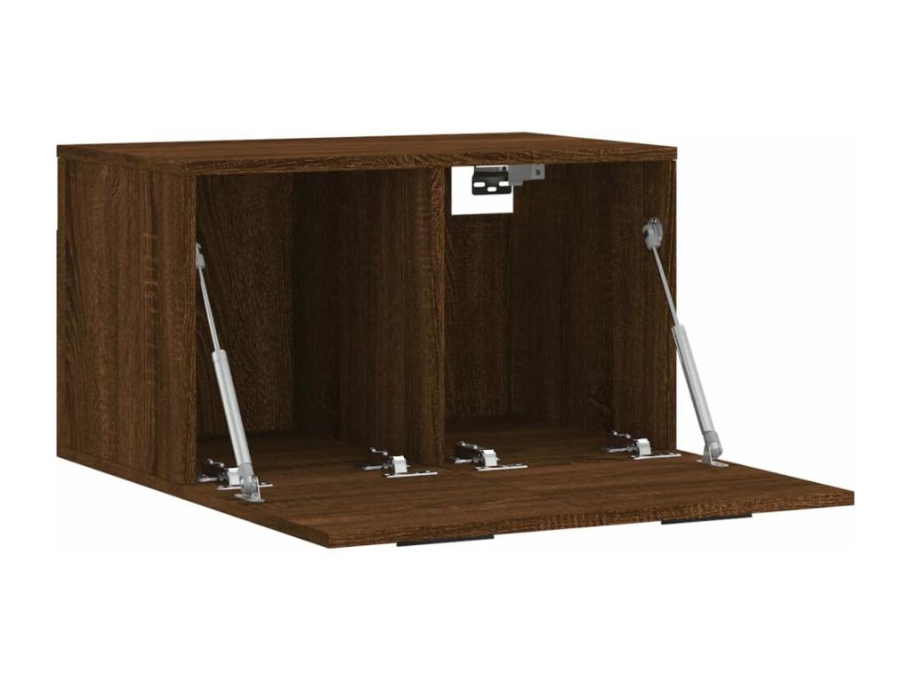 Wall cabinet, brown oak, 60x36.5x35 cm, engineered wood
