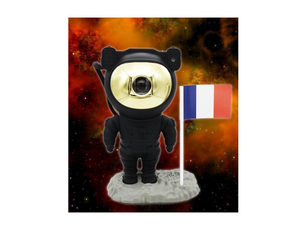 Black and gold Astronaut projector/speaker