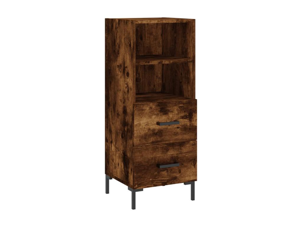 Smoked oak sideboard 34.5x34x90 cm Engineered wood