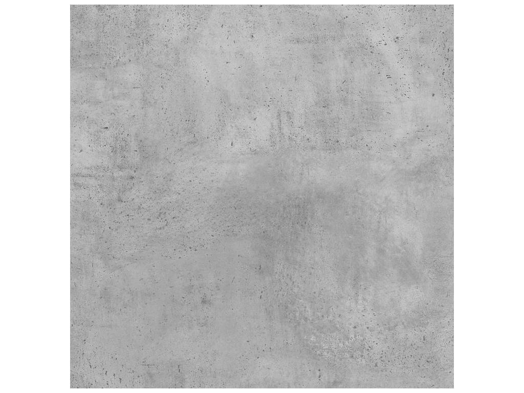 Concrete grey bed frame 150x200 engineered wood