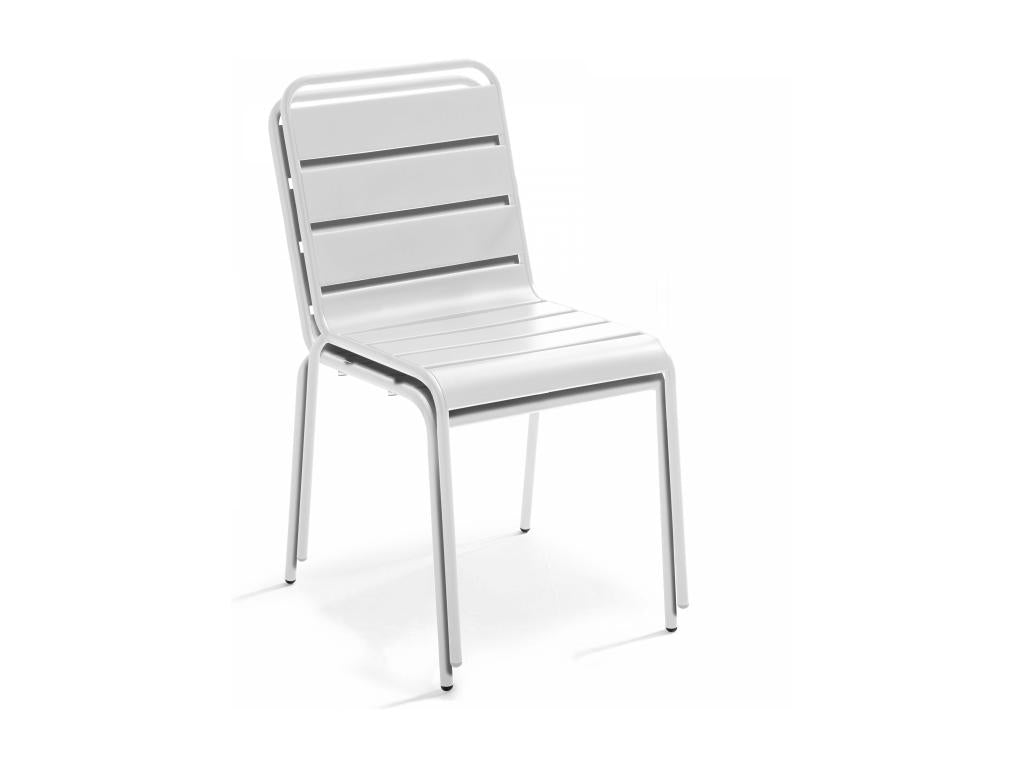 White metal chair - Vertchez