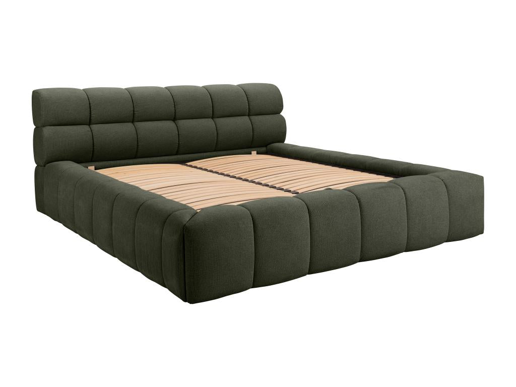 Storage bed 180x200 cm - Fabric - Green - Vertchez