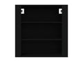Black wall cabinet 80x33x80 cm Engineered wood