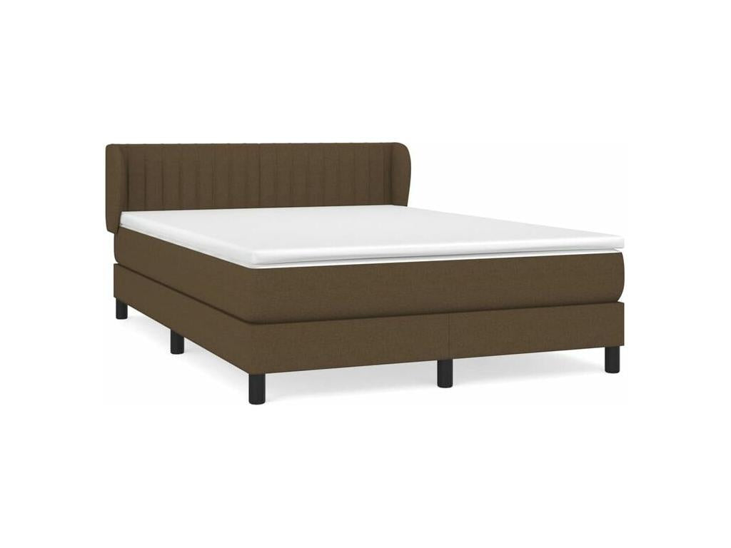 Bed base in Vertchez with dark brown mattress 140x200