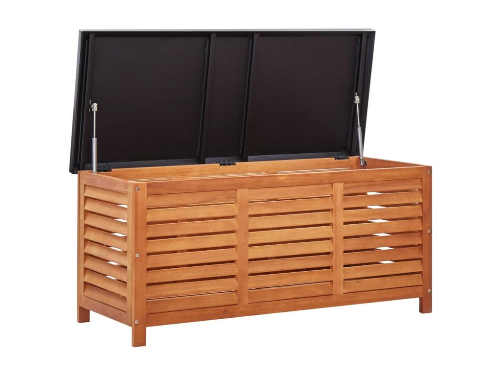 Garden storage box 117x50x55 cm Solid Eucalyptus
