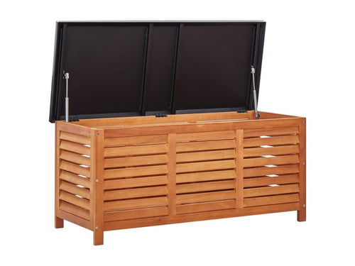 Garden storage box 117x50x55 cm Solid Eucalyptus