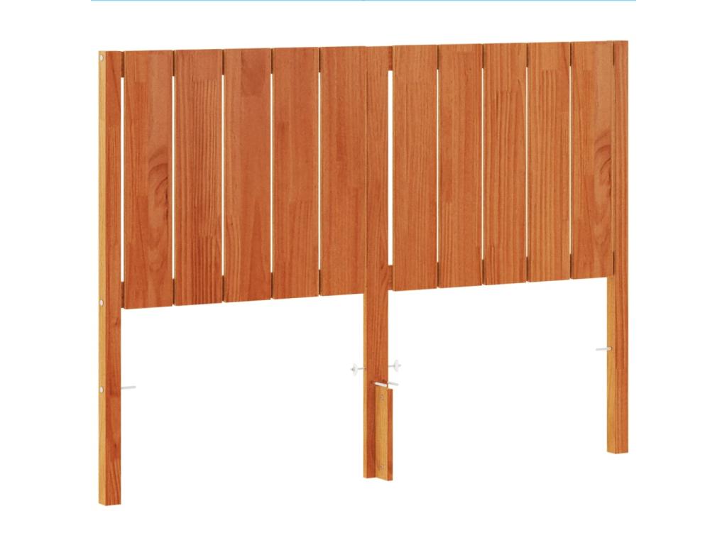 Brown headboard 135cm solid pine wood
