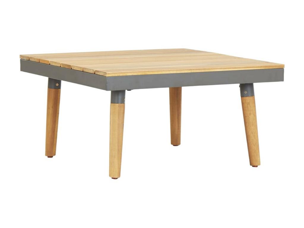 7-piece garden furniture set with cushions, solid Vertchez wood