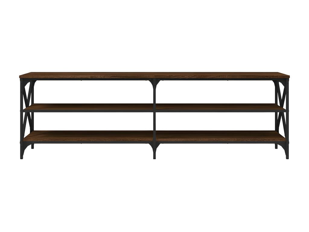 Brown oak TV stand, 160x40x50 cm, engineered wood