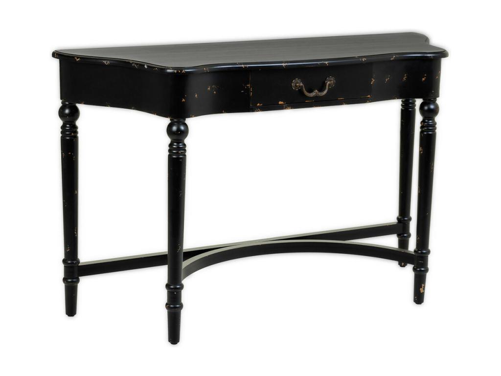 Wooden console table with 1 drawer, 125x42.5x78