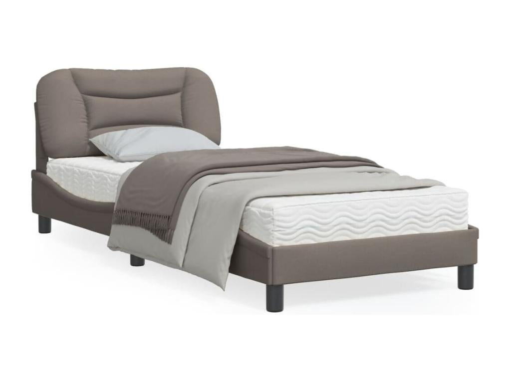 Bed frame with Vertchezères LED light, 80x200 cm, fabric