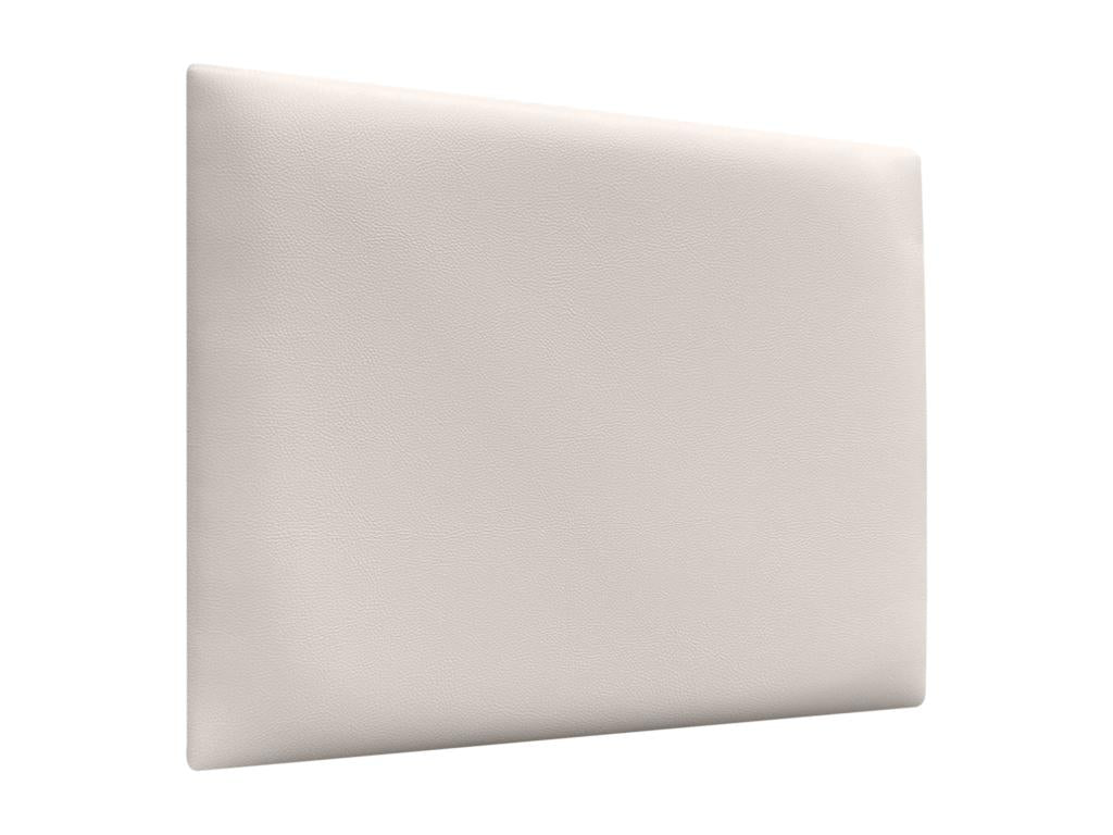 Meublita Upholstered Headboard in High-Quality Faux Leather, Meublitaérieure Composed of Interchangeable Self-Adhesive Panels, Bone White, 200 cm