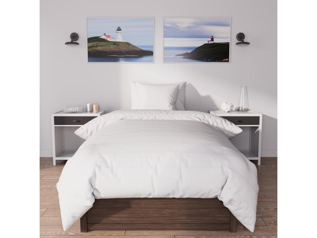 White duvet 140x200 cm DOUCEUR by Soleil d'Ocre