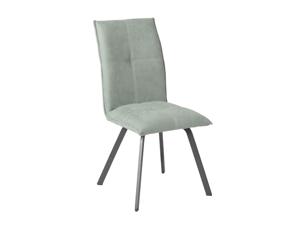 Vertchez - Set of 4 Fabric Chairs in Aqua Green