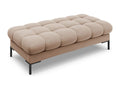 Vertchez - Vertchez 2-seater bench in beige velvet - 62x133x41cm