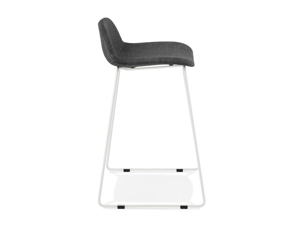 Vertchez Designer Bar Stool 85cm Dark Grey / White