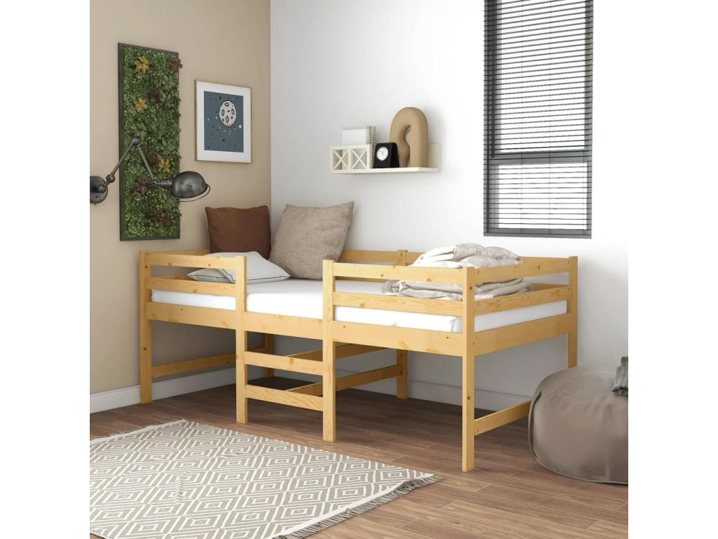 Bed frame 90x200 Solid pine wood