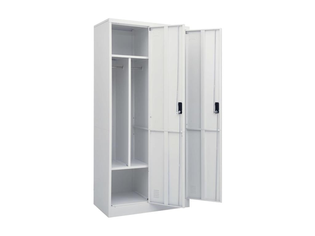 Light Grey Wardrobe 80x50x180 Steel