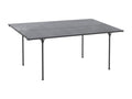 Rigid lean-to furniture alu steel- polycarbonate roof dim- 5L x 2.99lx 2.23H m gray