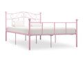 Pink Metal Bed Frame 120x200 cm