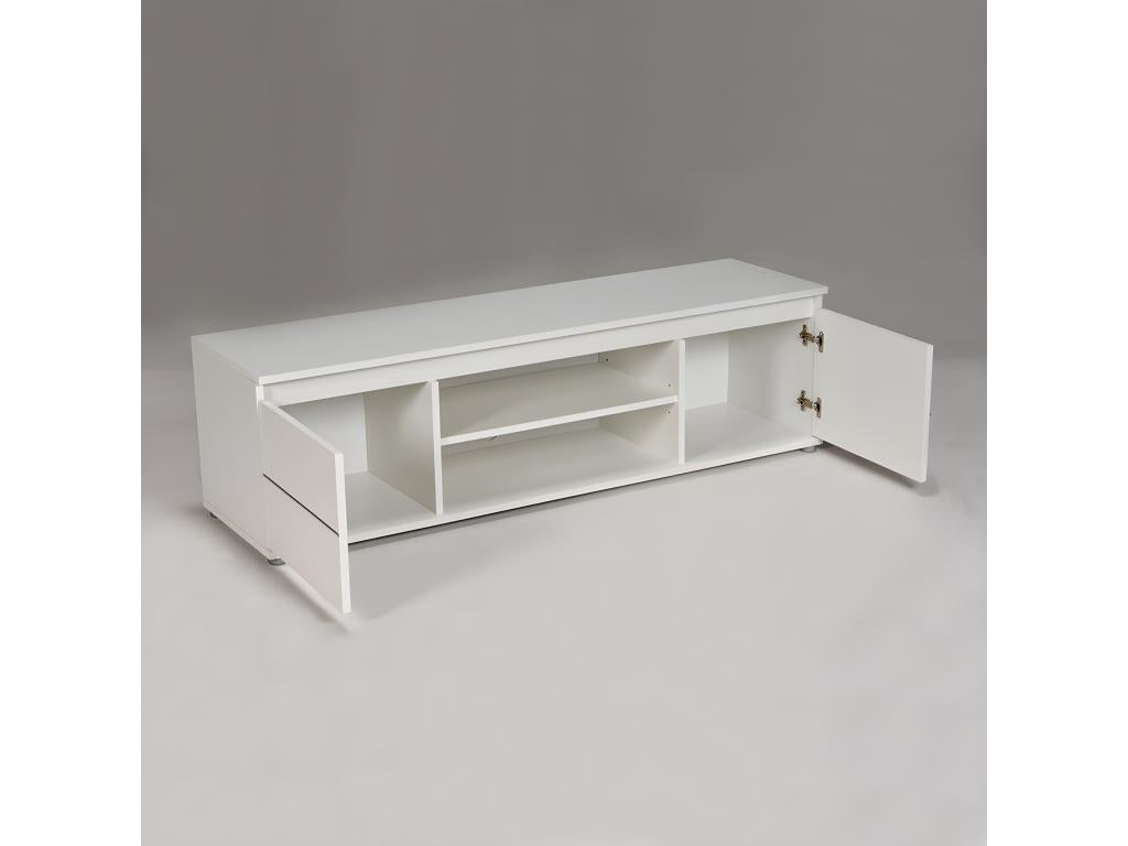 COMO 140cm TV/Video Unit with 2 Doors and 1 Niche / White