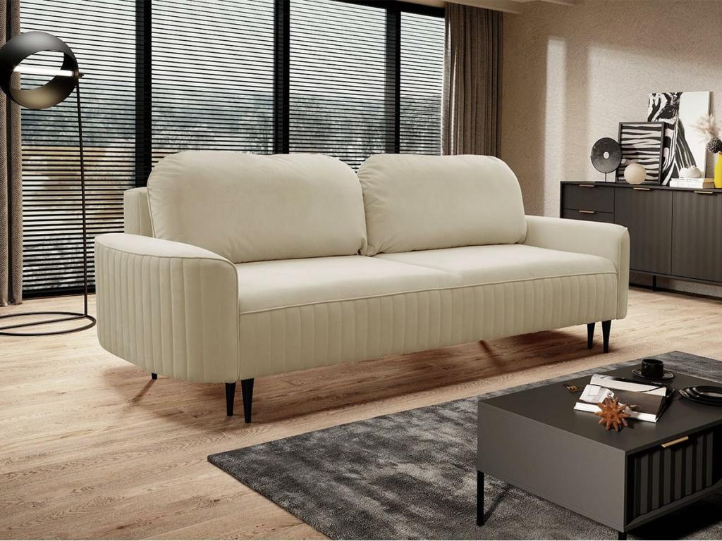Vertchez 138 Convertible Sofa Bed with Bedding Box 92x244x102cm