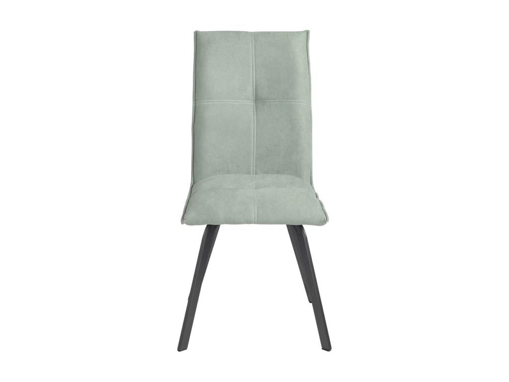 Vertchez - Set of 4 Fabric Chairs in Aqua Green