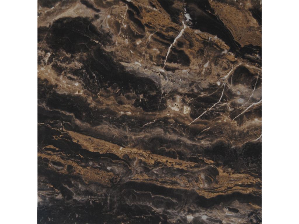 Vertchez 70x70 cm bistro table with veined marble top