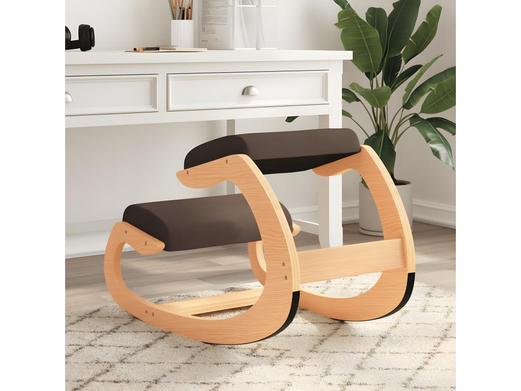 Brown kneeling chair, 55x84x55 cm, birch plywood