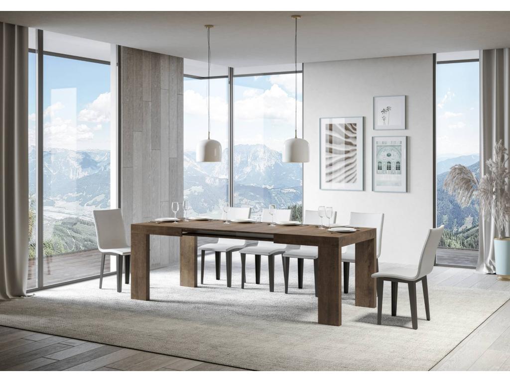 Roxell Walnut Extendable Table 90x140/244 cm