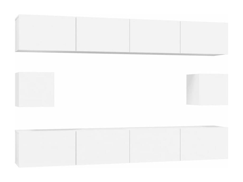 White wooden wardrobe furniture set 100x30x30 cm 02 0025010