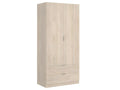 Wardrobe, cupboard, storage unit, natural color - Length 81 x Height 184 x Depth 52 cm