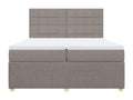 Meublita bed base with Meublita 200x200 cm mattress, fabric