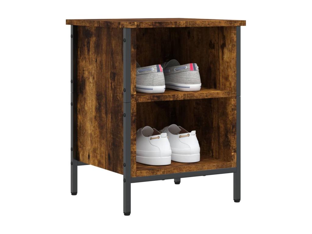Smoked oak shoe cabinet 38x35x50 engineered wood