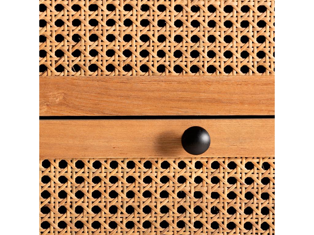 Brown iron chest of drawers 100x40x94 cm