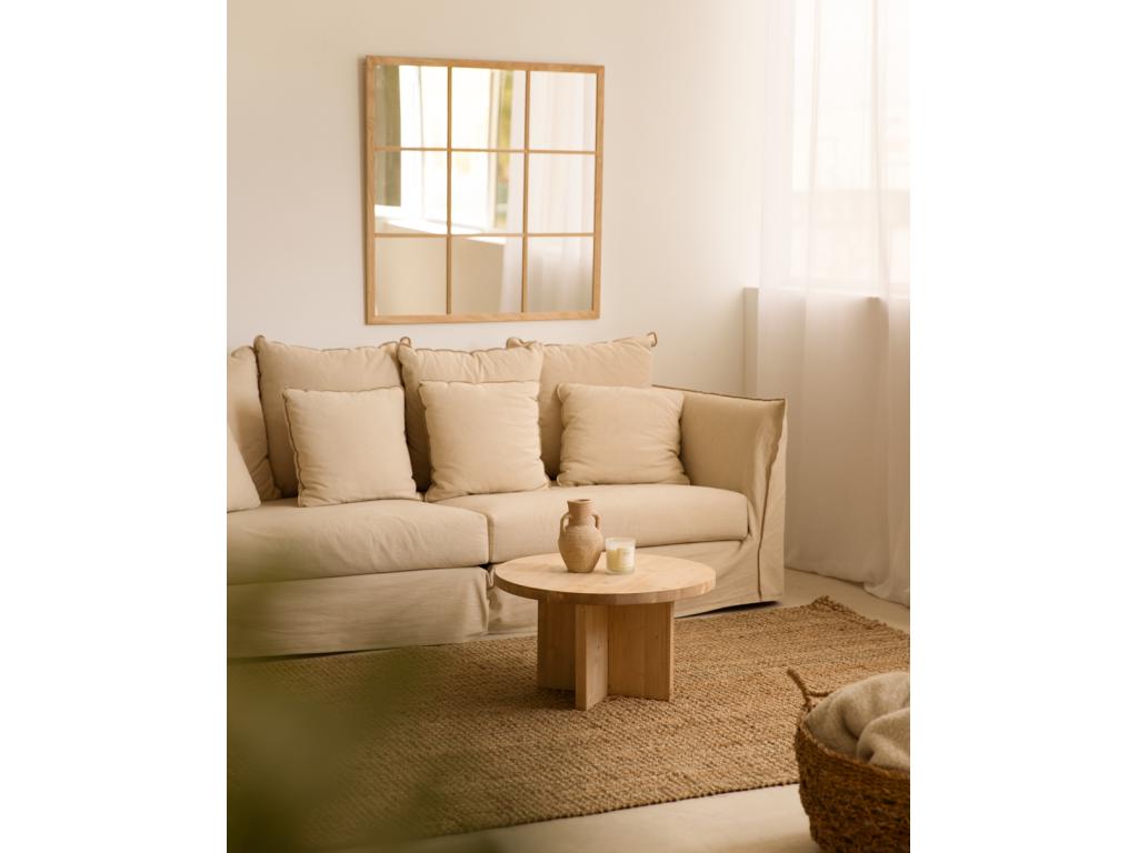 Set of 2 brown fir wood tables 80x30cm - Vertchez