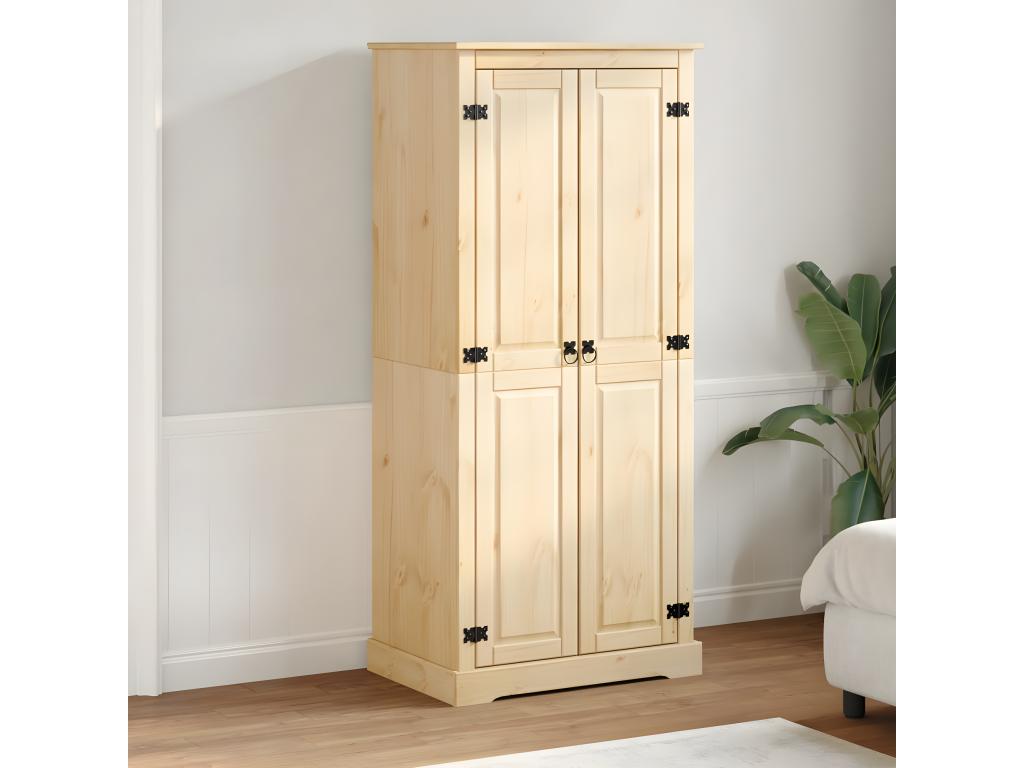 Vertchez wardrobe 76x50x170 solid pine wood