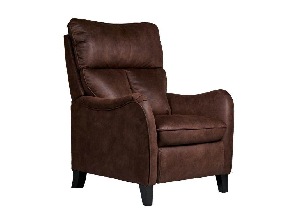 Vertchez Microfiber Manual Reclining Armchair - Brown