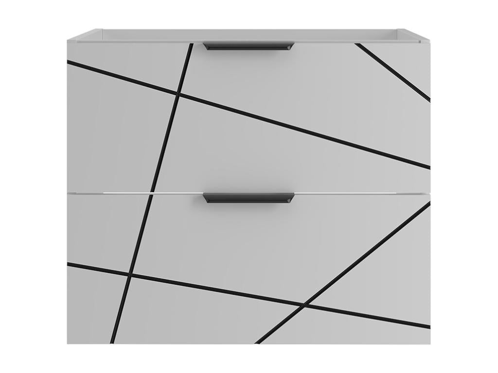 60cm Vanity Unit, Green and White