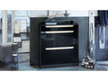 Shoe Cabinet, Matte Black/High Gloss Black/High Gloss Cream, 89x104x23 cm