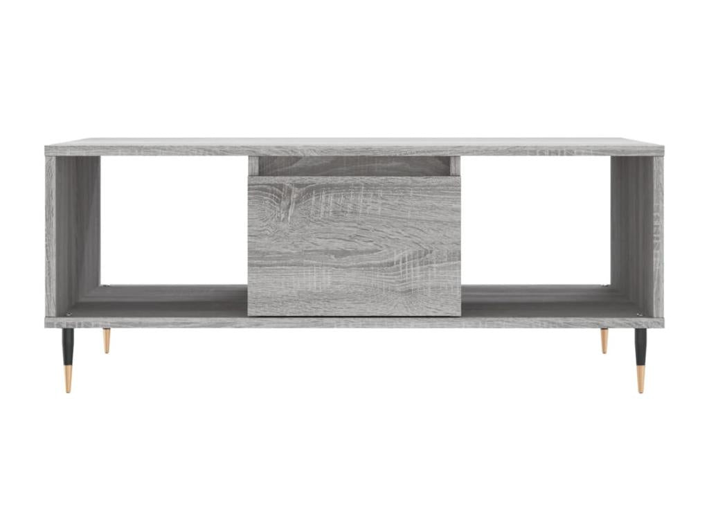 Vertchez coffee table, grey, 90x50x36.5 cm, engineered wood