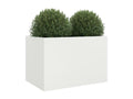 White planter 62x47x46 cm cold-rolled steel