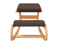 Brown kneeling chair, 55x84x55 cm, birch plywood
