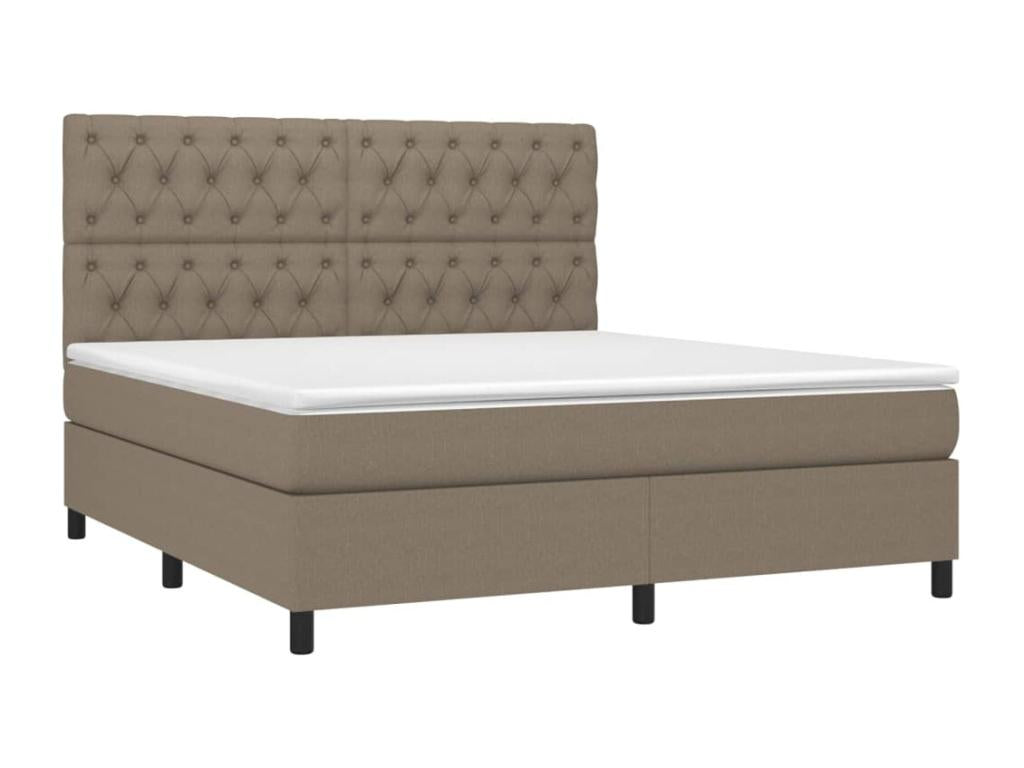 Upholstered bed base with Meublita 160x200 mattress, fabric, 3