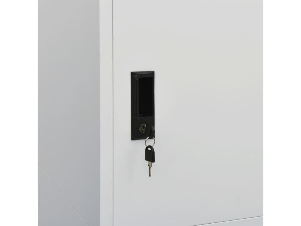 Light Grey Wardrobe 80x50x180 Steel