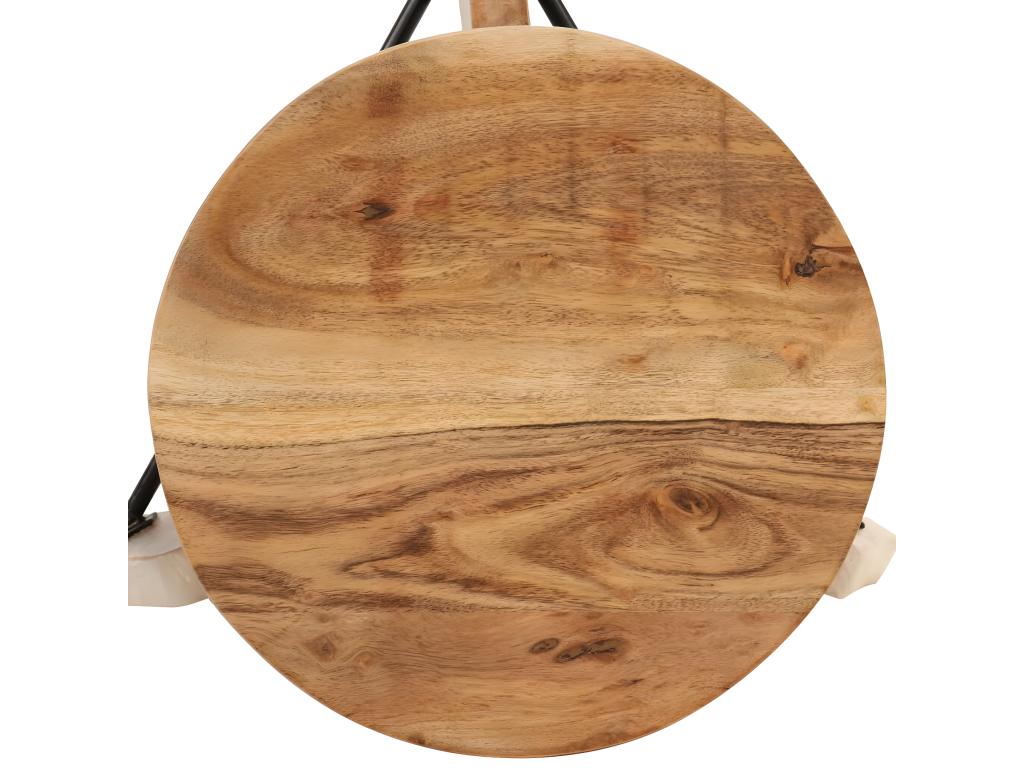 Set of 2 solid wood bar stools from Vertchez